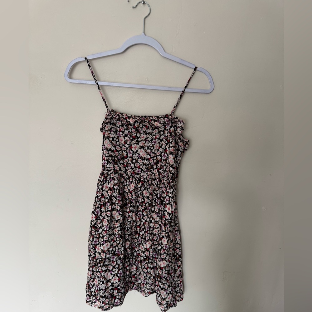 Forever 21 Kids Floral Dress - Black and Pink